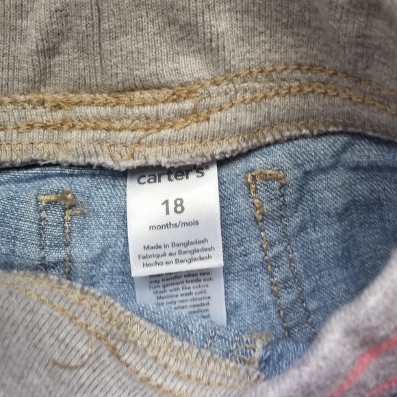 3 Pairs 12 Month Jeans Osh Kosh Cat & Jack Carters - Picture 4 of 4